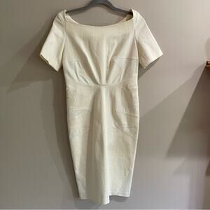 NWT Joseph Ribkoff Ivory Fitted Dress